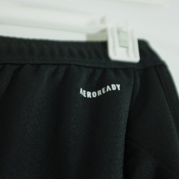 Adidas black aeroready jogger pants side zippers ankle size S - Picture 12 of 16